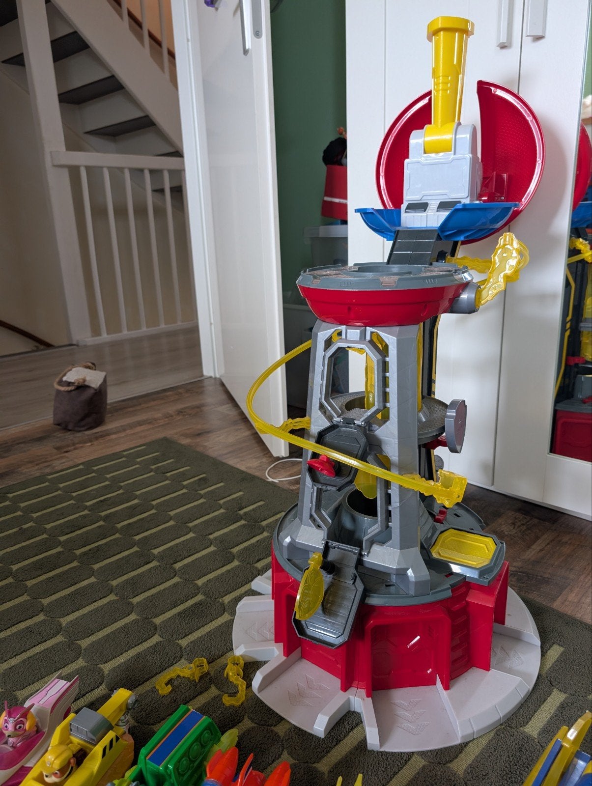 Paw Patrol Mighty Pups Uitkijktoren met Voertuigen, Ophalen, Gebruikt, Jongen of Meisje