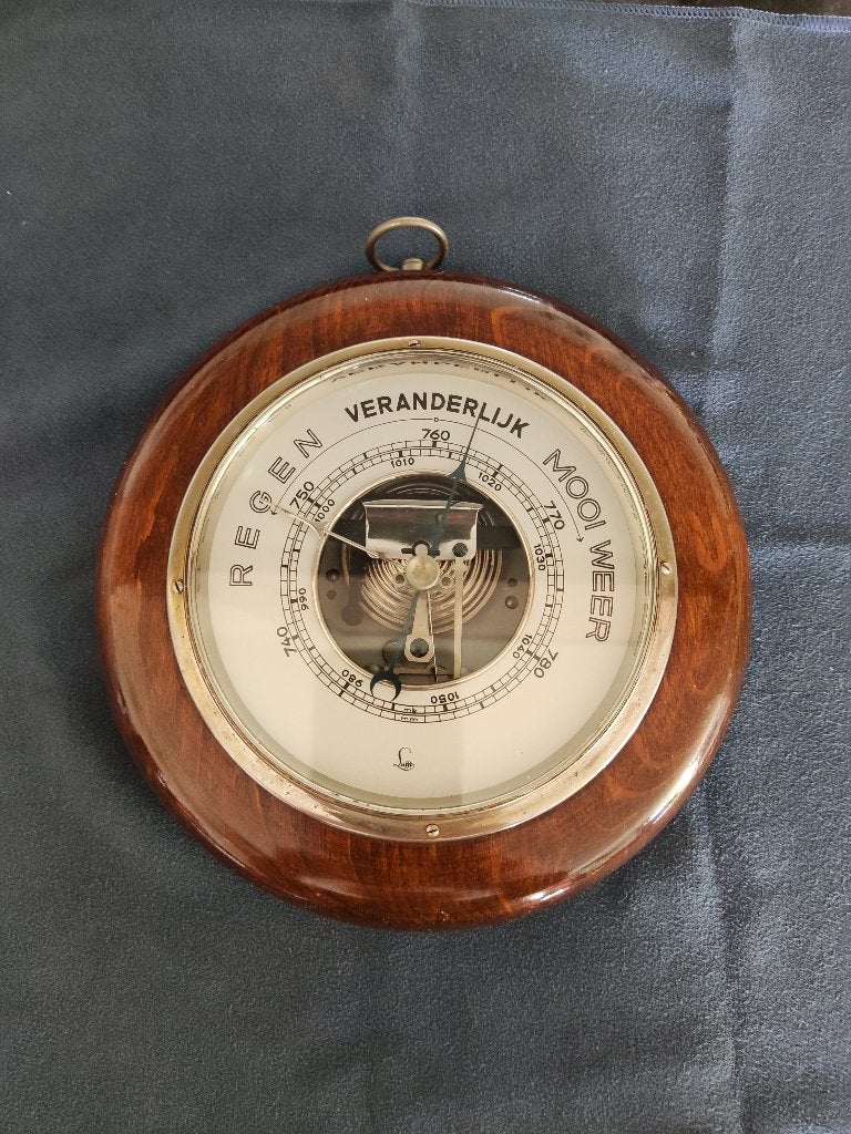 VINTAGE BAROMETER MERK LUFFT 5650, Ophalen of Verzenden