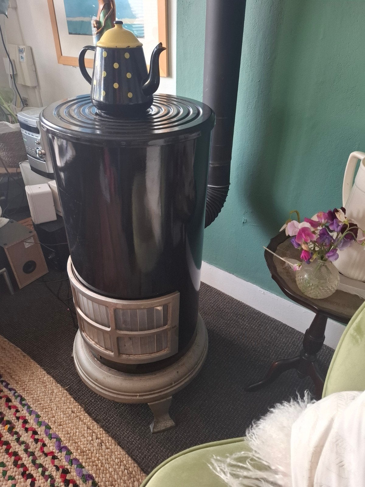 Vintage Etna Gaskachel - Gietijzeren Potkachel, Ophalen