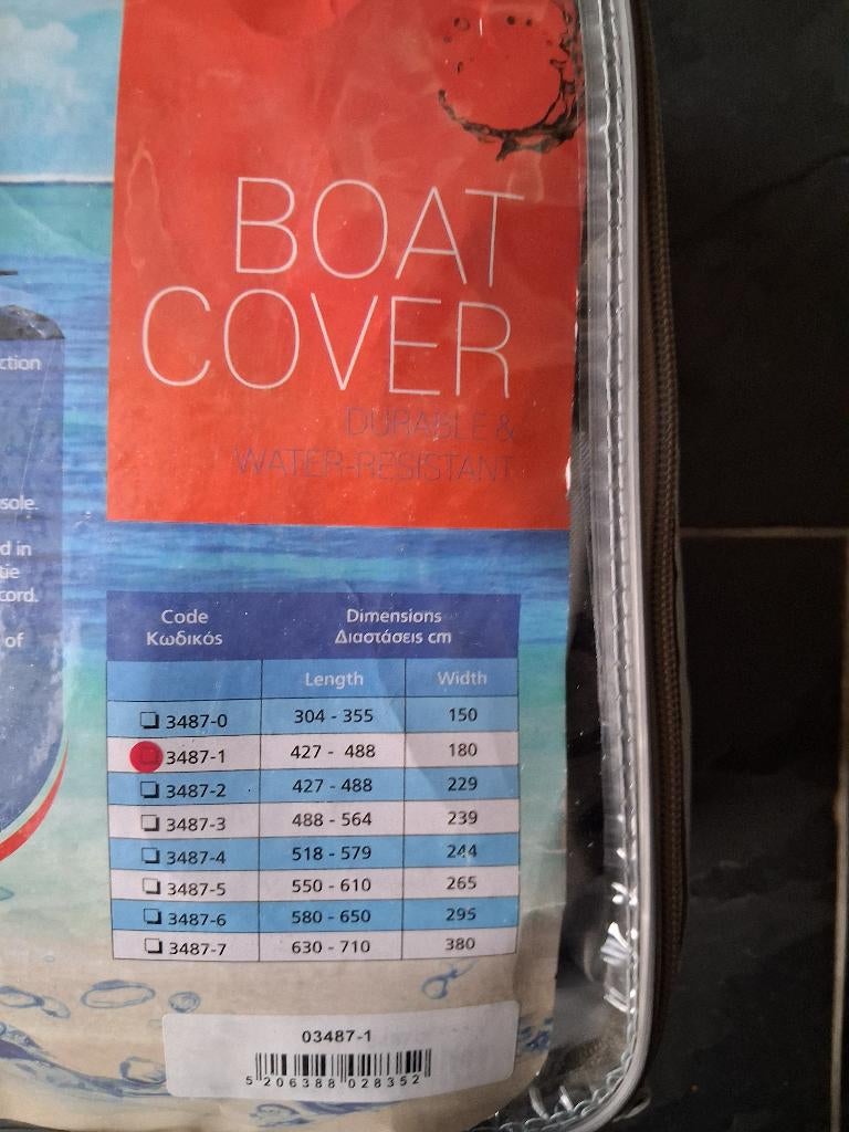 Boothoes nieuw !  Lengte 427-488 breedte 180, Watersport en Boten, Ophalen, Nieuw