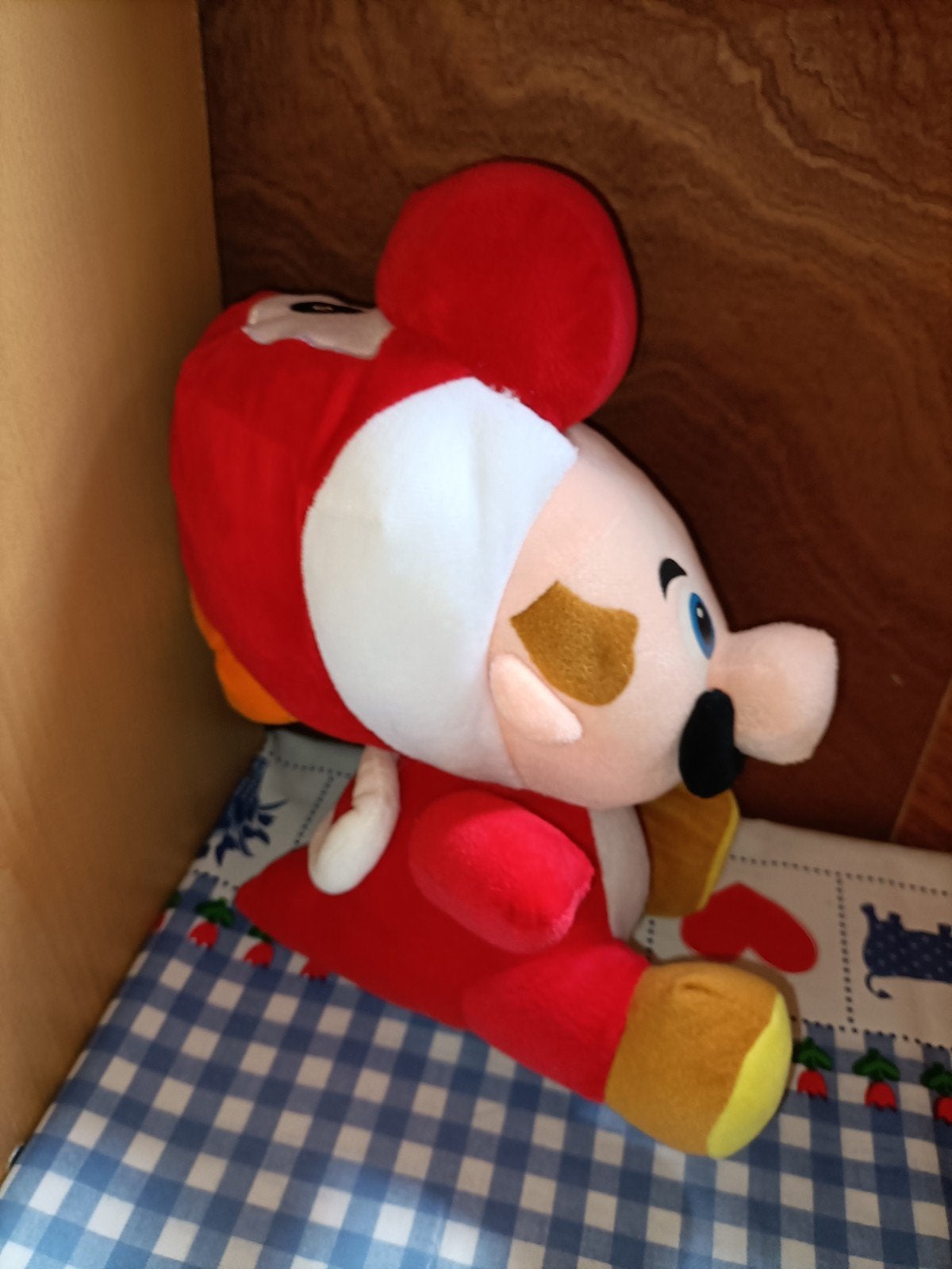 Mario knuffel in rood Yoshi pak 29 cm groot, Ophalen of Verzenden, Zo goed als nieuw, Overige typen