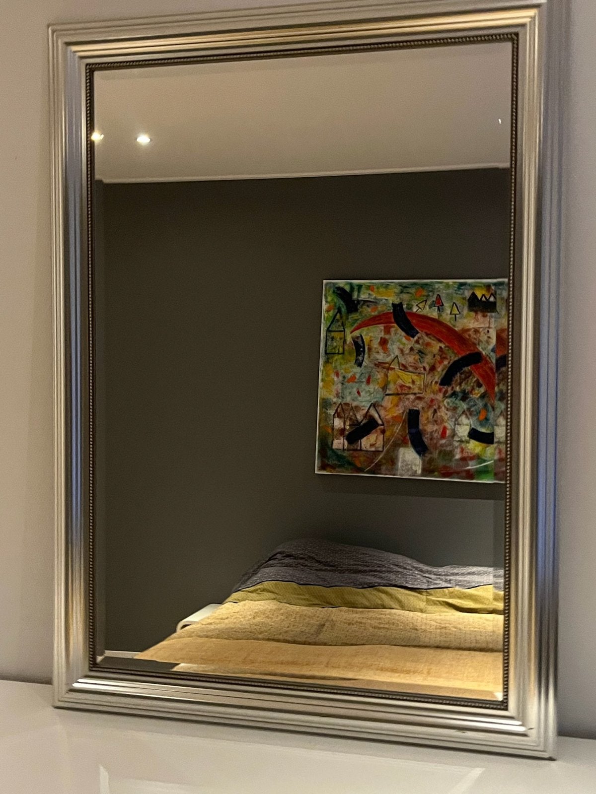 Ikea Levanger spiegel, Huis en Inrichting, Woonaccessoires | Spiegels, Ophalen, Gebruikt, 100 tot 150 cm, 75 tot 100 cm