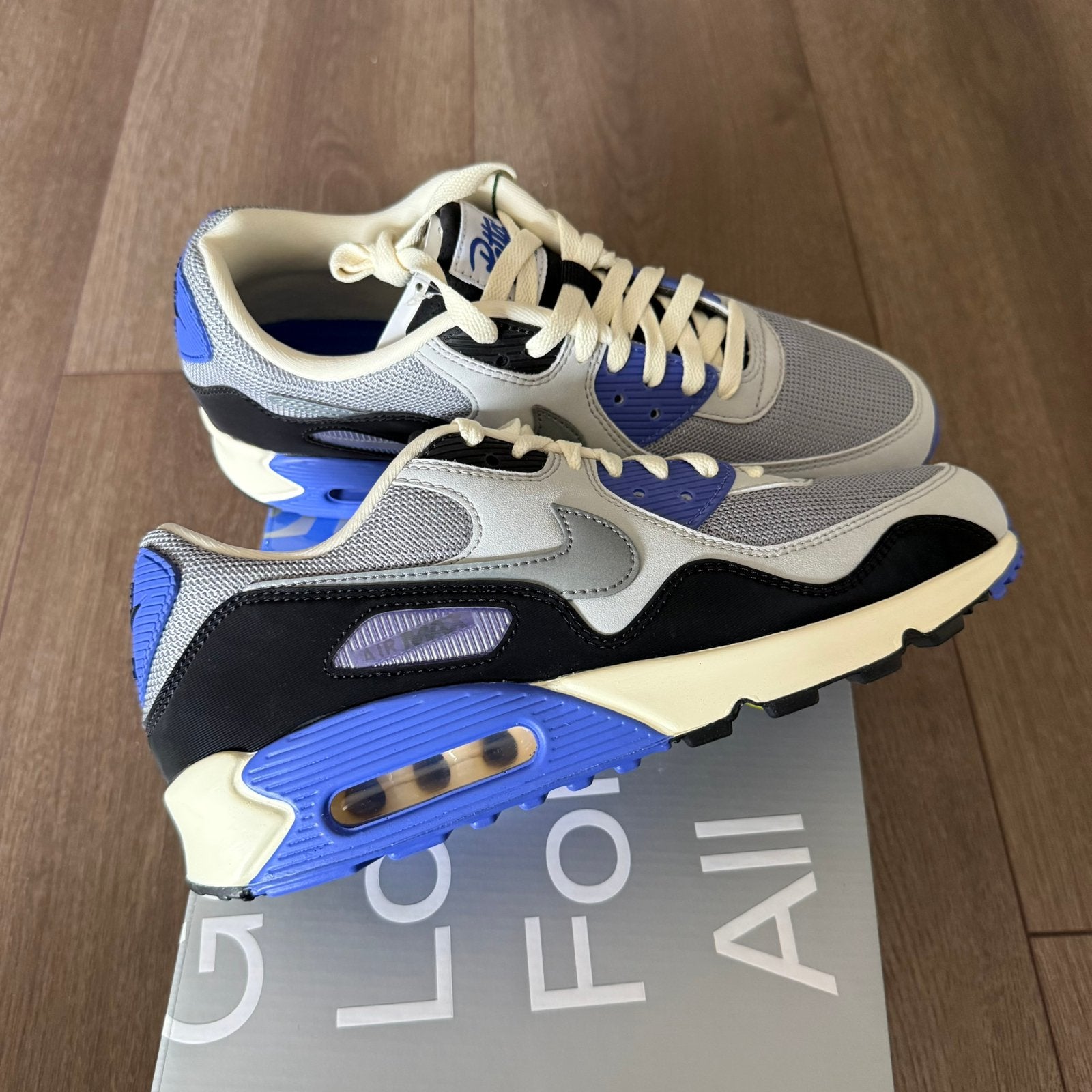 Nike air max 90 patta waves sapphire maat 43, Overige kleuren, Nieuw, Ophalen of Verzenden, Sneakers of Gympen