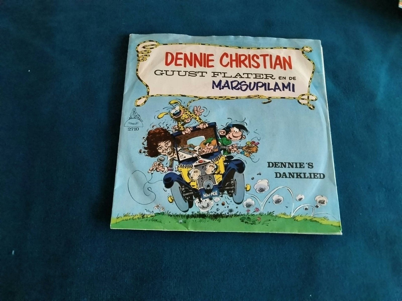 Dennie Christian - Guust Flater en de Marsupilami zeldzaan, Cd's en Dvd's, Gebruikt, 7 inch, Ophalen of Verzenden, EP