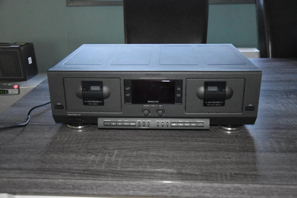 Philips FC911/00S double auto reverse cassettedeck, Audio, Tv en Foto, Cassettedecks, Ophalen, Dubbel, Philips, Auto-reverse