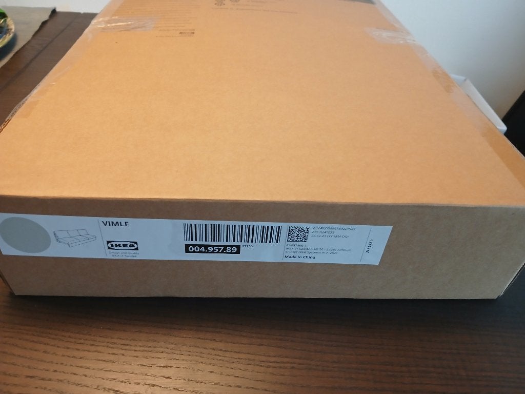 Ikea VIMLE, hoes voor 3-zitselement. Gunnared beige., Ophalen of Verzenden, Nieuw, Beige