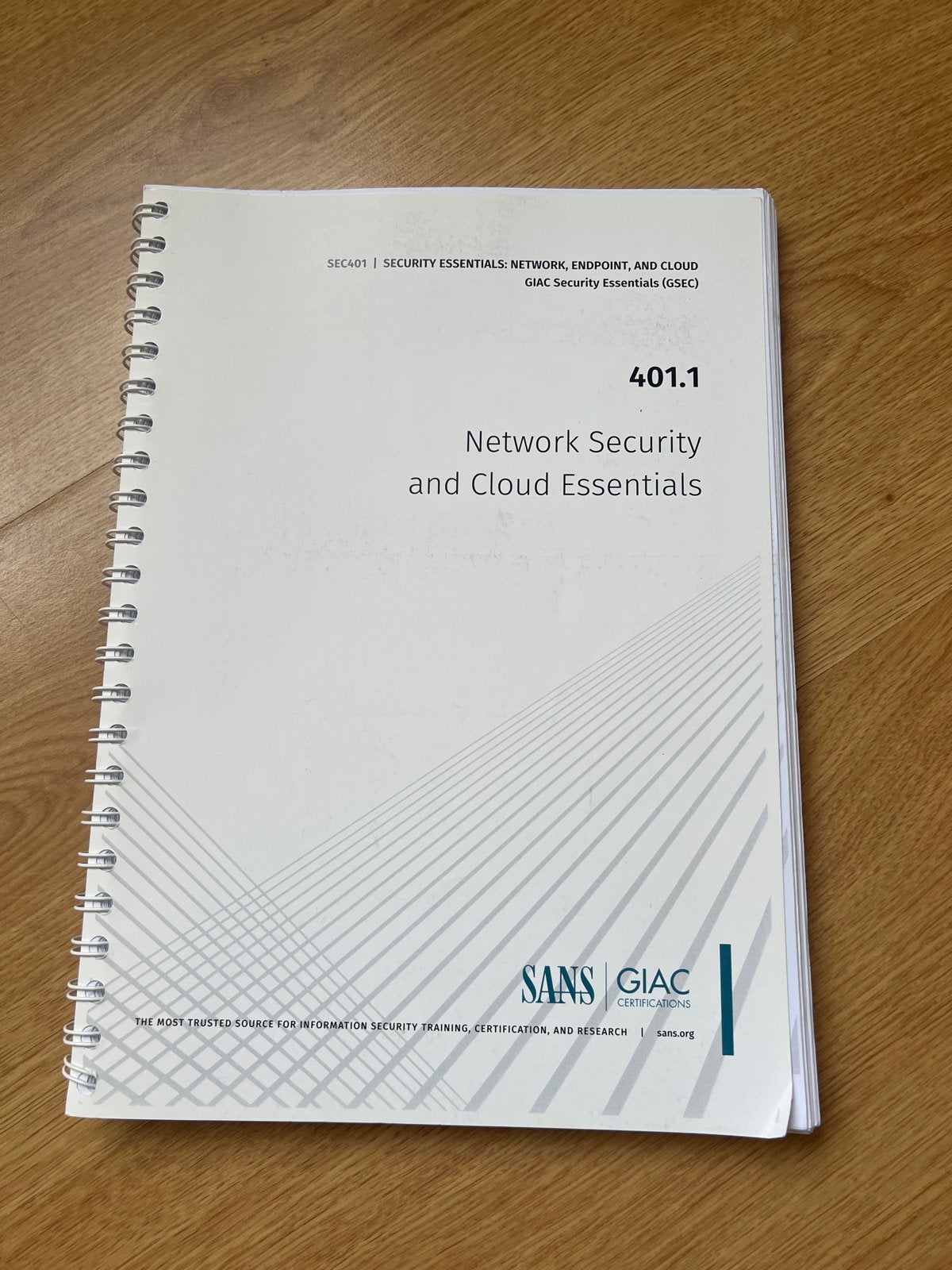 SANS GIAC SEC401 Network Security and Cloud Essentials, Ophalen of Verzenden, Beta, Zo goed als nieuw, HBO