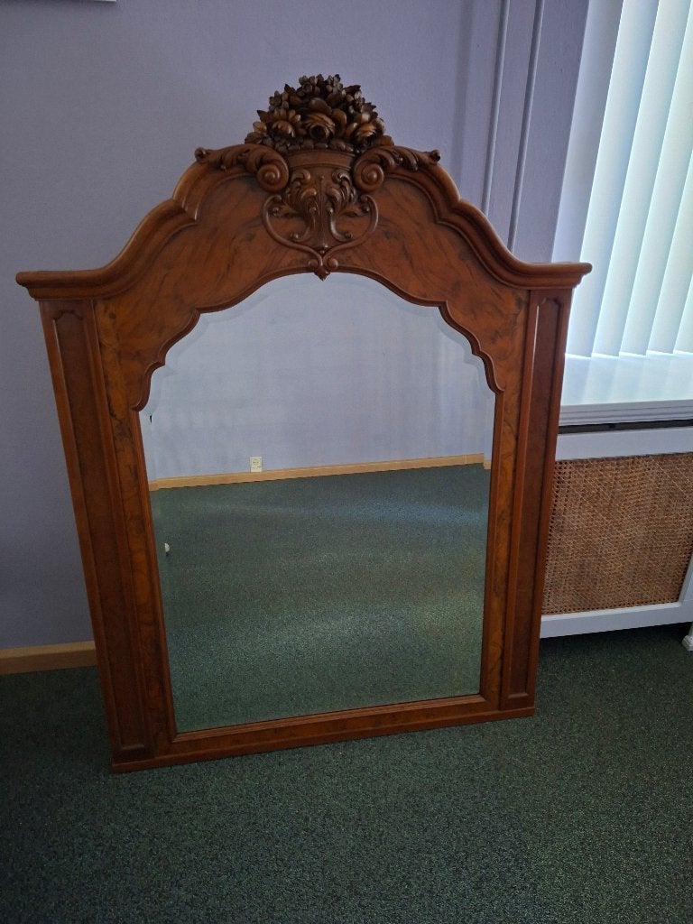 Antieke spiegel H. Pander & Zonen, Ophalen, Overige vormen, 100 tot 150 cm, 100 tot 150 cm