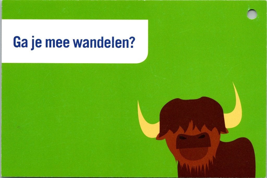 Vitens ansichtkaart - Ga je mee wandelen? (Ongelopen), Verzamelen, Ophalen of Verzenden, 1980 tot heden, Ongelopen, Natuur