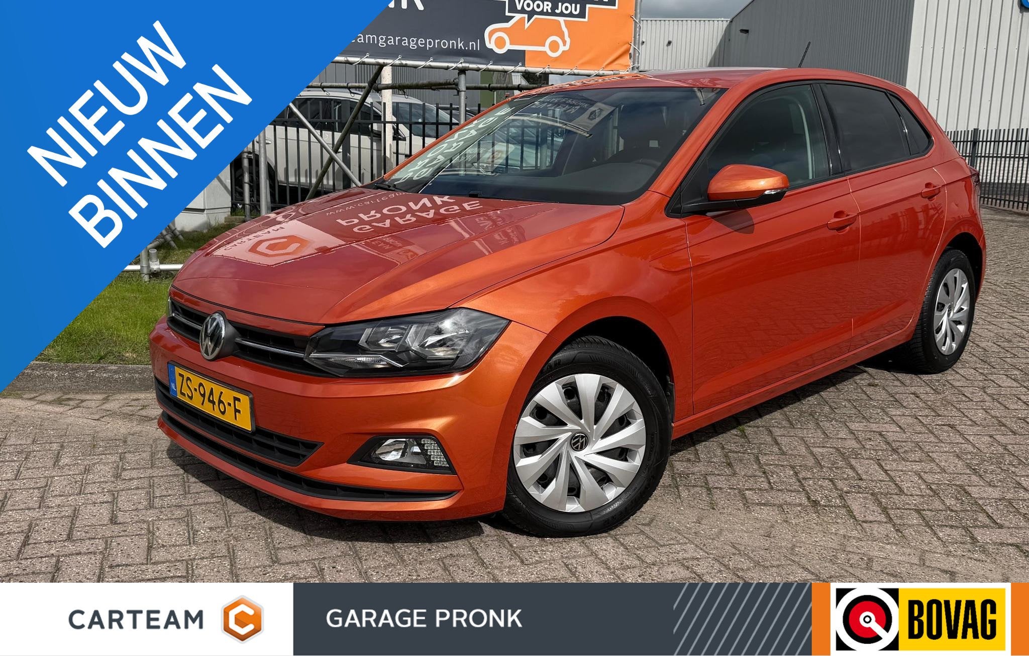 Volkswagen Polo 1.0 TSI BOVAG GARANTIE CARPLAY/NAVI/ACC/VITR, Auto's, Stof, Origineel Nederlands, Bedrijf, Handgeschakeld