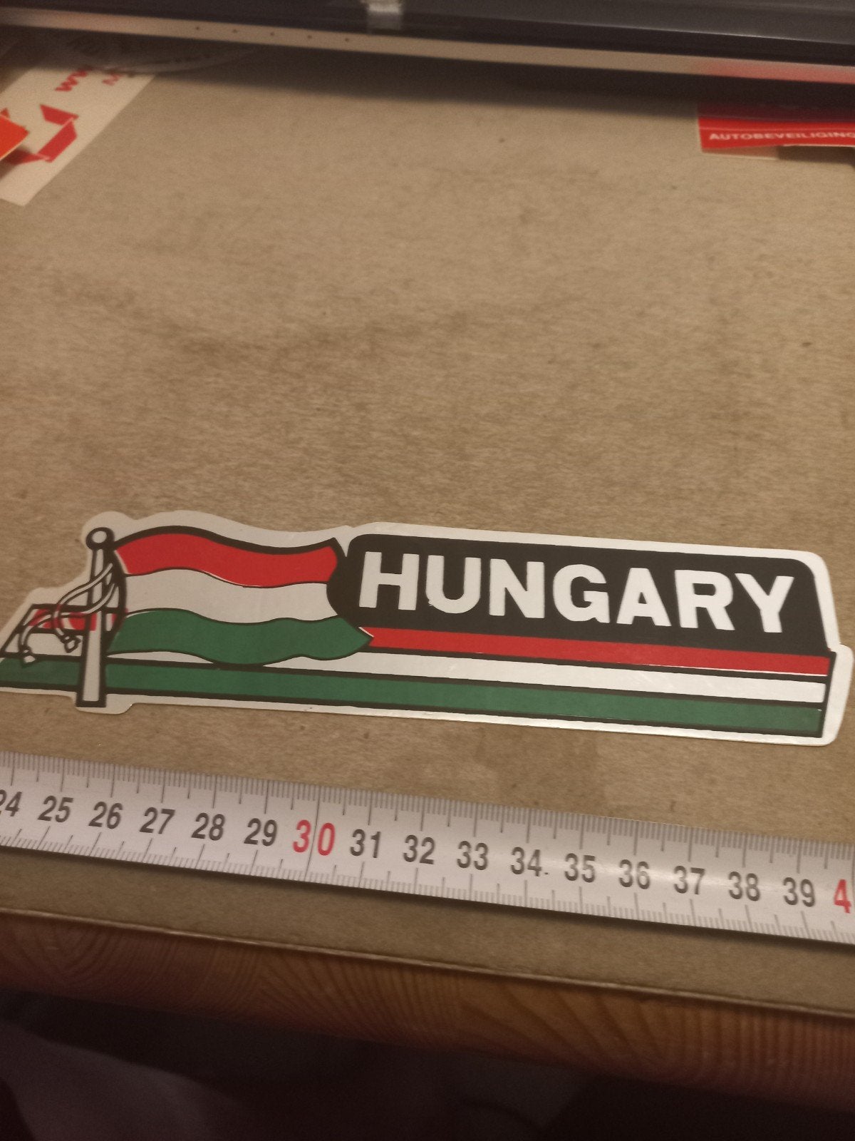 Hongarije Vlag Sticker - Auto, Motor, Camper, Verzamelen, Stickers, Ophalen of Verzenden