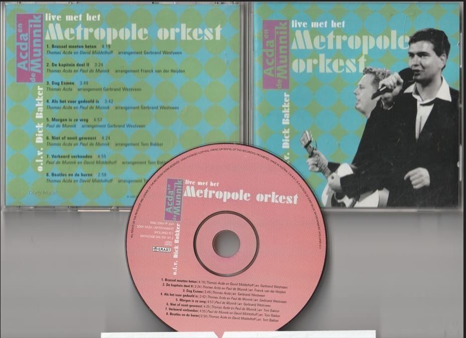 Acda en de Munnik - Live Met Het Metropole Orkest, Ophalen of Verzenden, Zo goed als nieuw, Pop