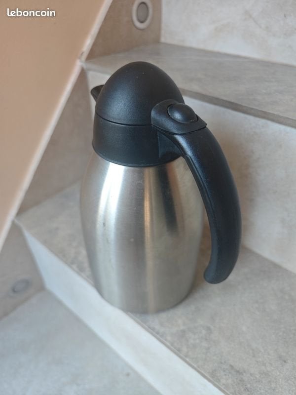 Milano Theepot/Fluitketel - RVS - 1L, Theepot/fluitketel, Gebruikt, Zilver, Ophalen of Verzenden