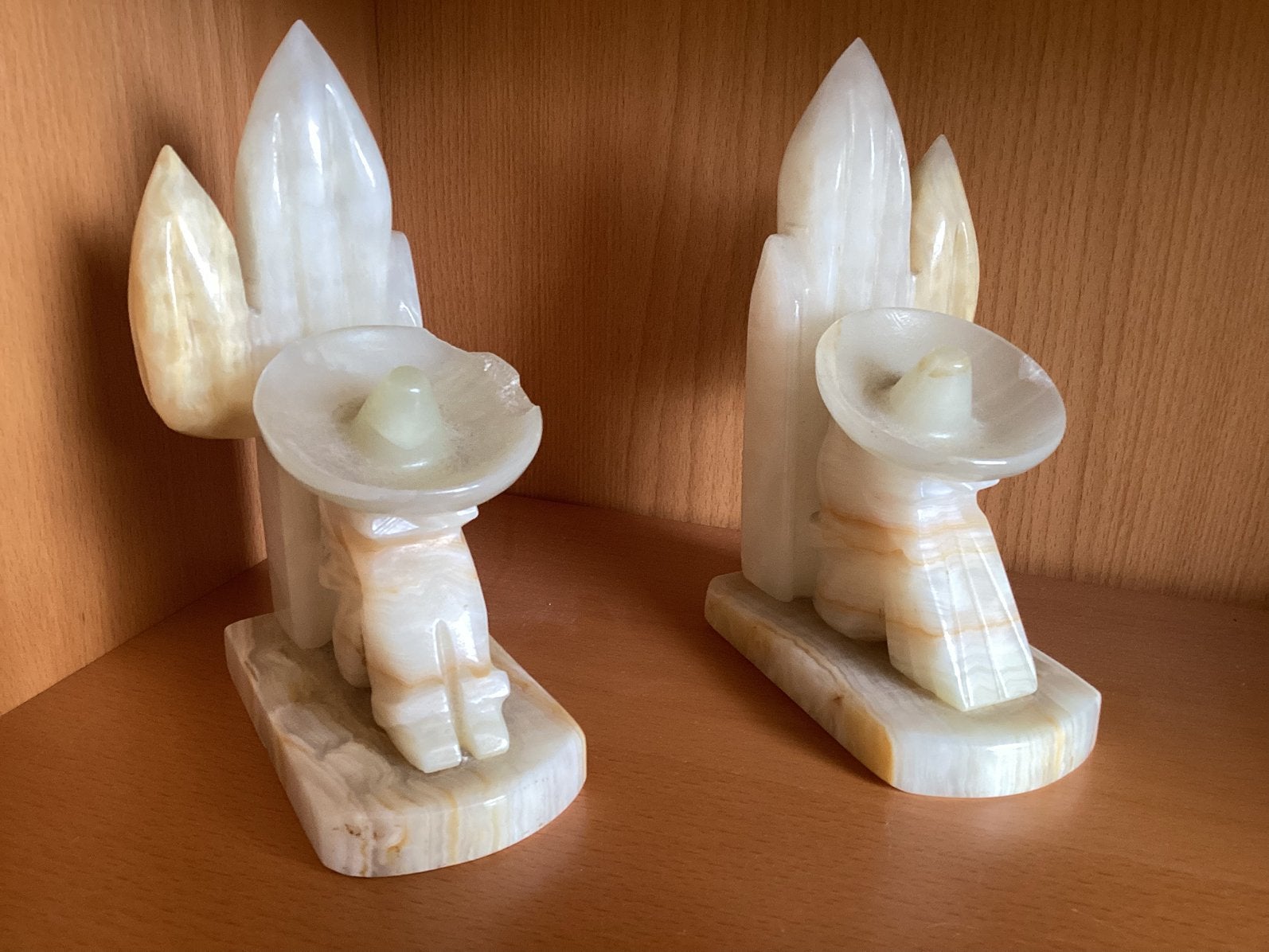 Boekensteun Albast Onyx Marmer Mexicaans vintage, Ophalen, Gebruikt, Overige typen