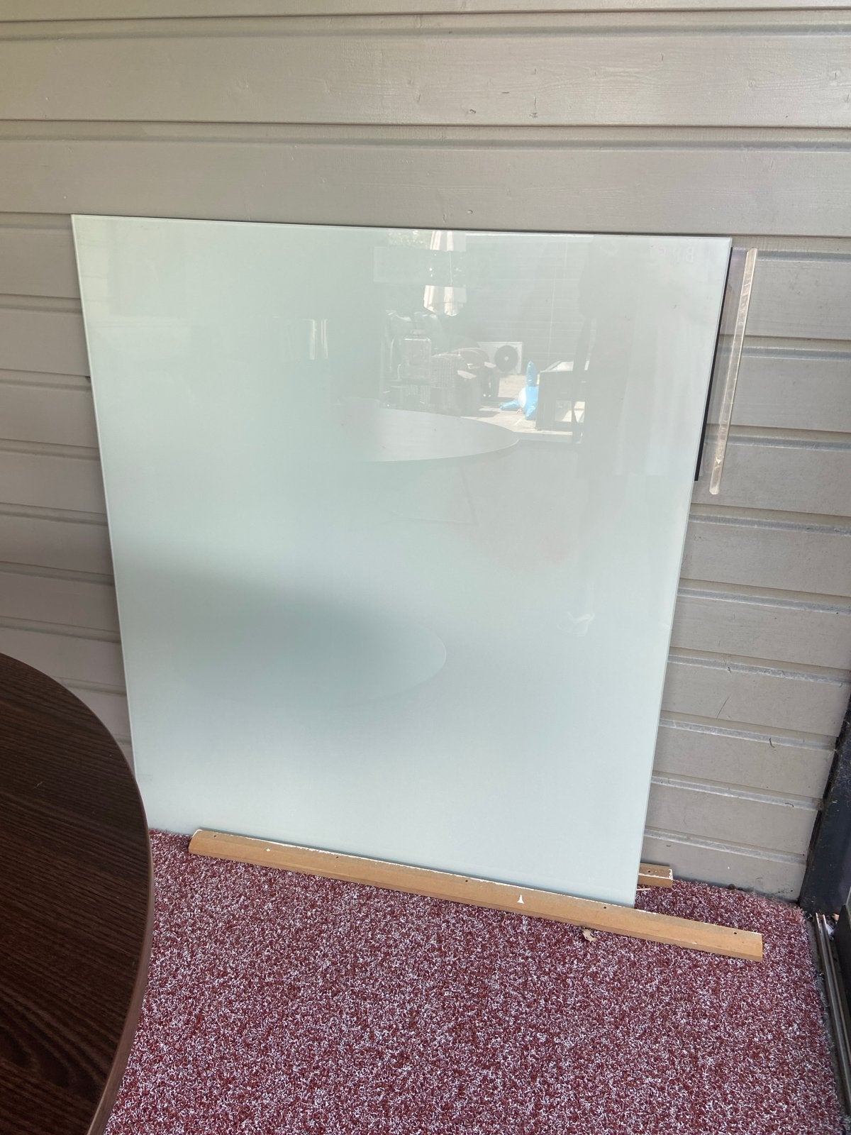 Glazen whiteboard, Ophalen, Whiteboard