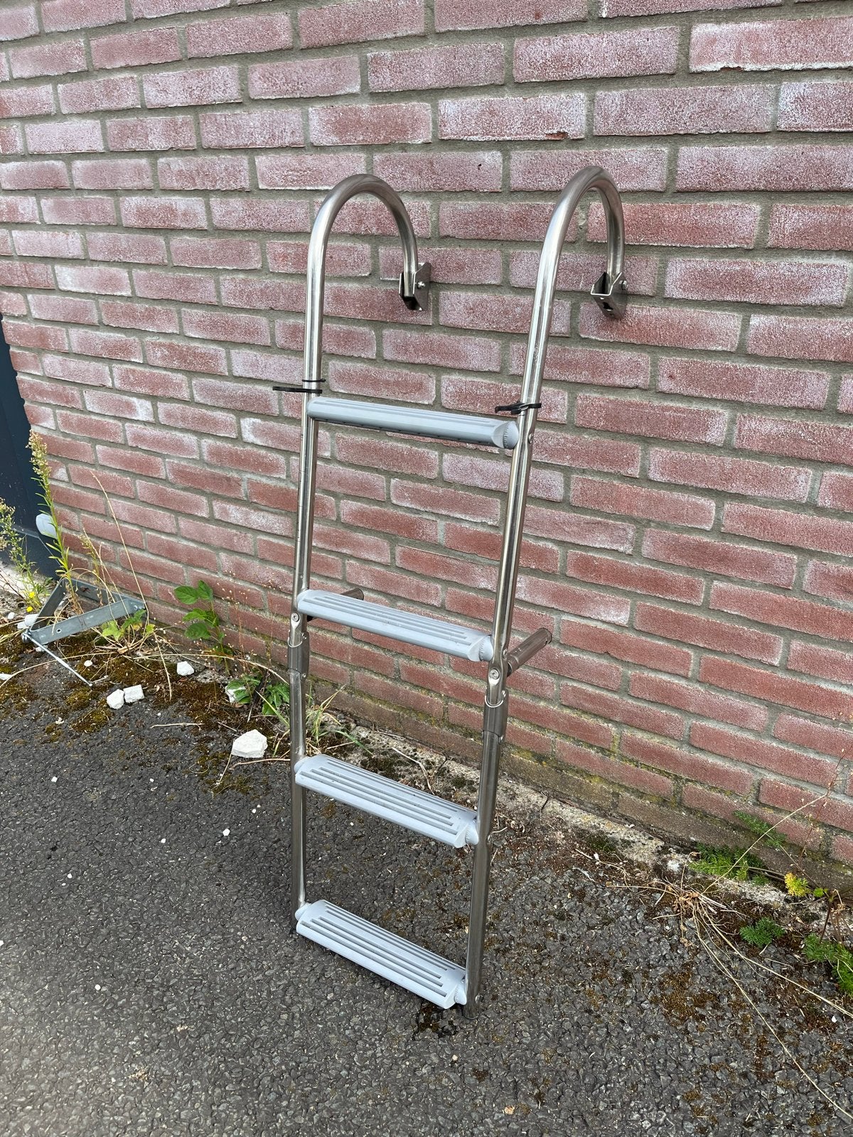 RVS Boottrap / Bootladder - Inklapbaar en Roestvrij, Ophalen, Zo goed als nieuw, Overige typen