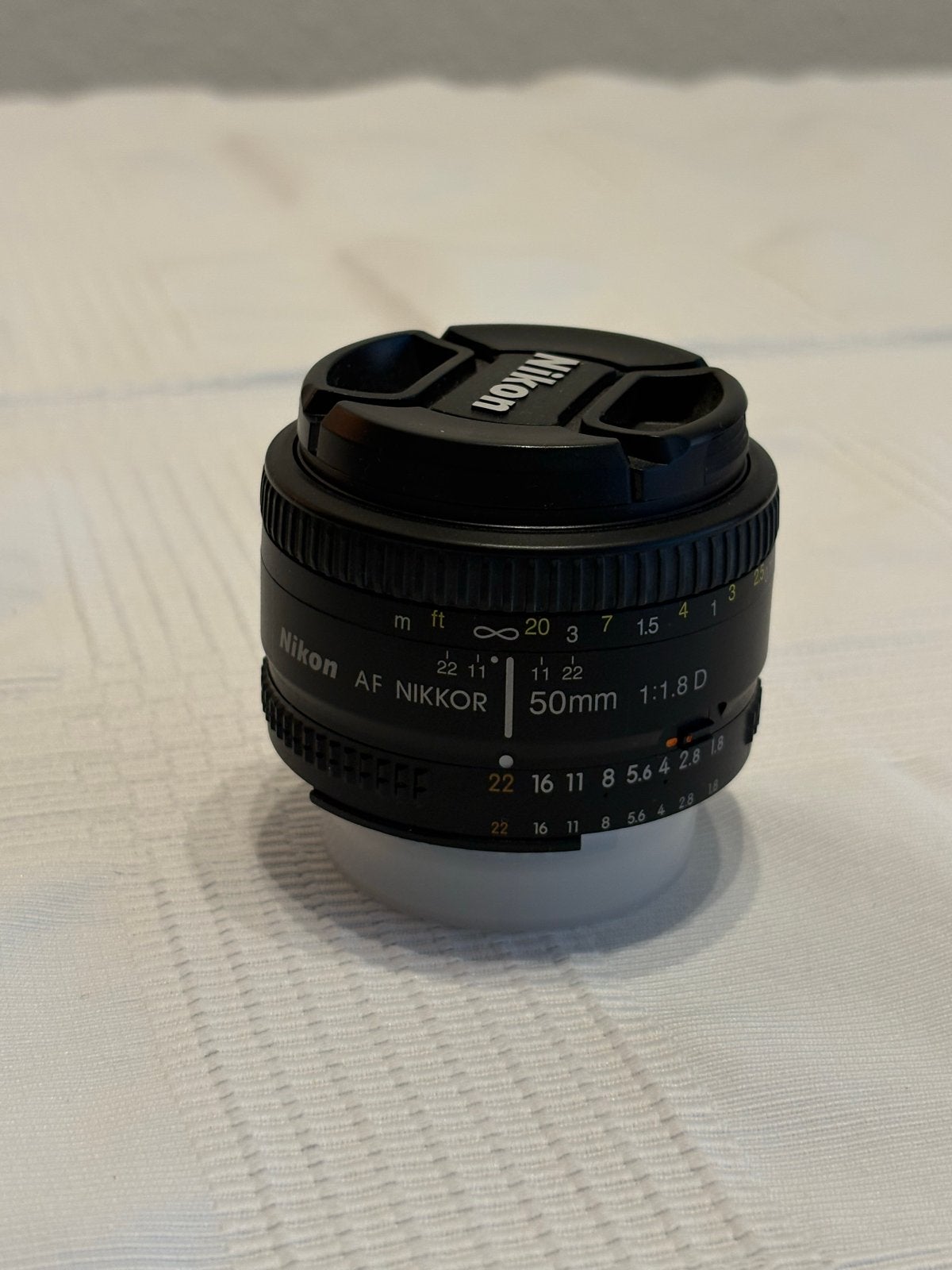 Nikon AF Nikkor 50mm 1:1.8 D objectief, Audio, Tv en Foto, Ophalen, Gebruikt, Autofocus, Nikon