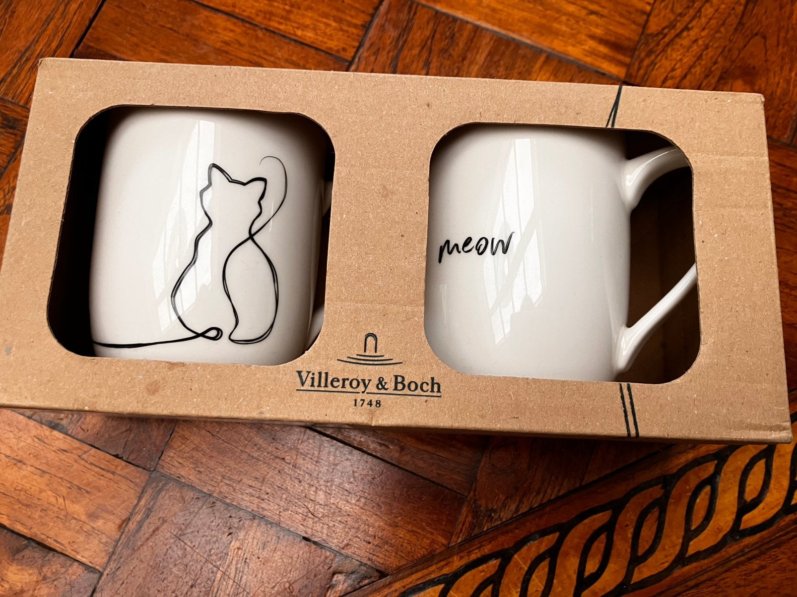 Nieuw! Villeroy & Boch beker Set CAT, Villeroy & Boch, Nieuw, Overige stijlen, Porselein