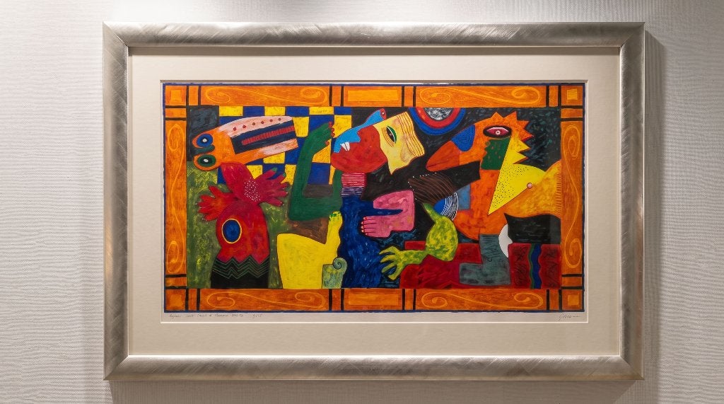Clemens Briels - Algunos Gentes Hacen la Comedia, Otros No, Antiek en Kunst, Kunst | Litho's en Zeefdrukken, Zeefdruk, Gelimiteerde oplage