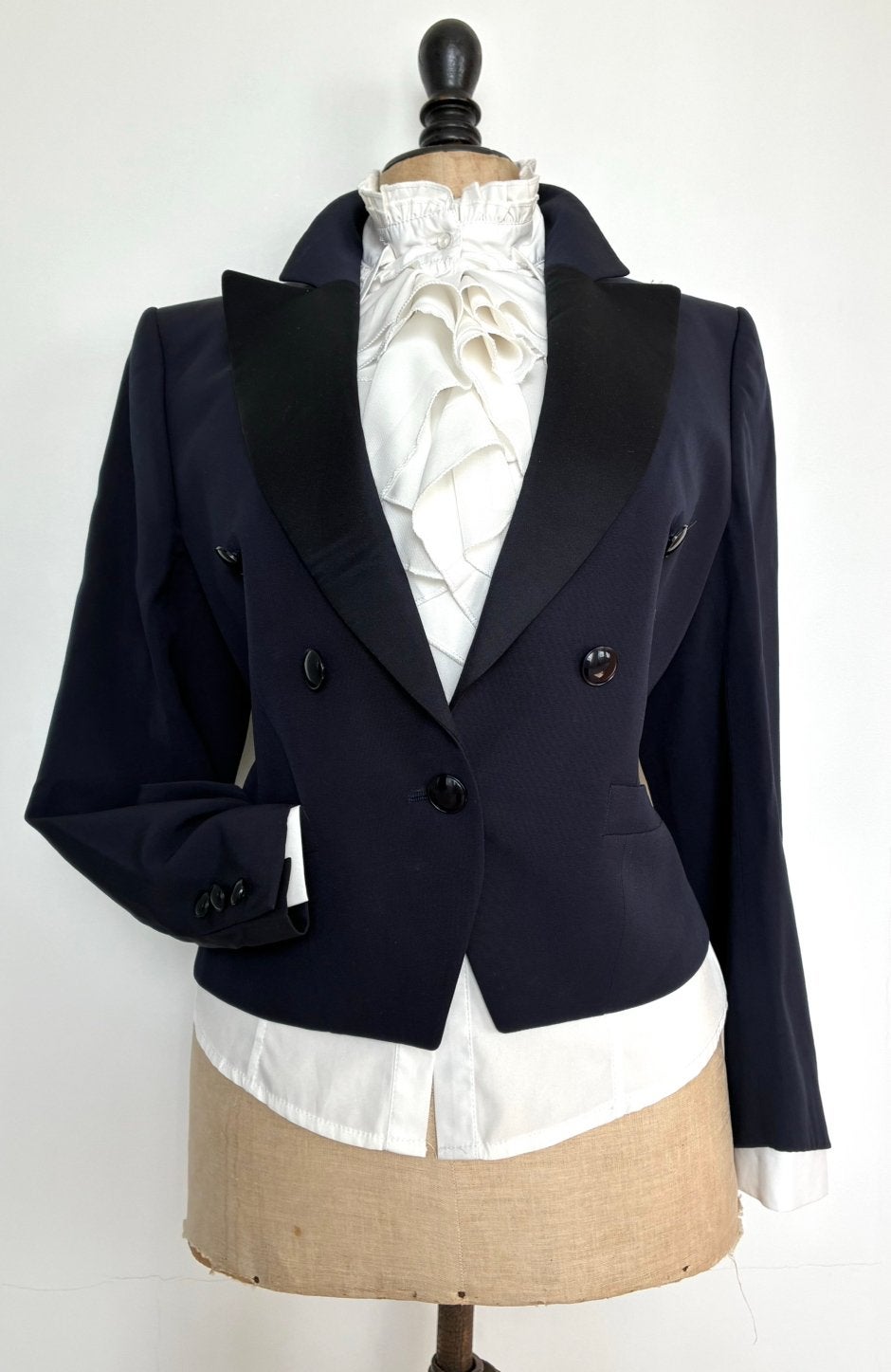 😍ESCADA maat 40 100% VIRGIN WOL jas blazer mantel jasje, Ophalen of Verzenden, Zo goed als nieuw, Maat 38/40 (M), Blauw
