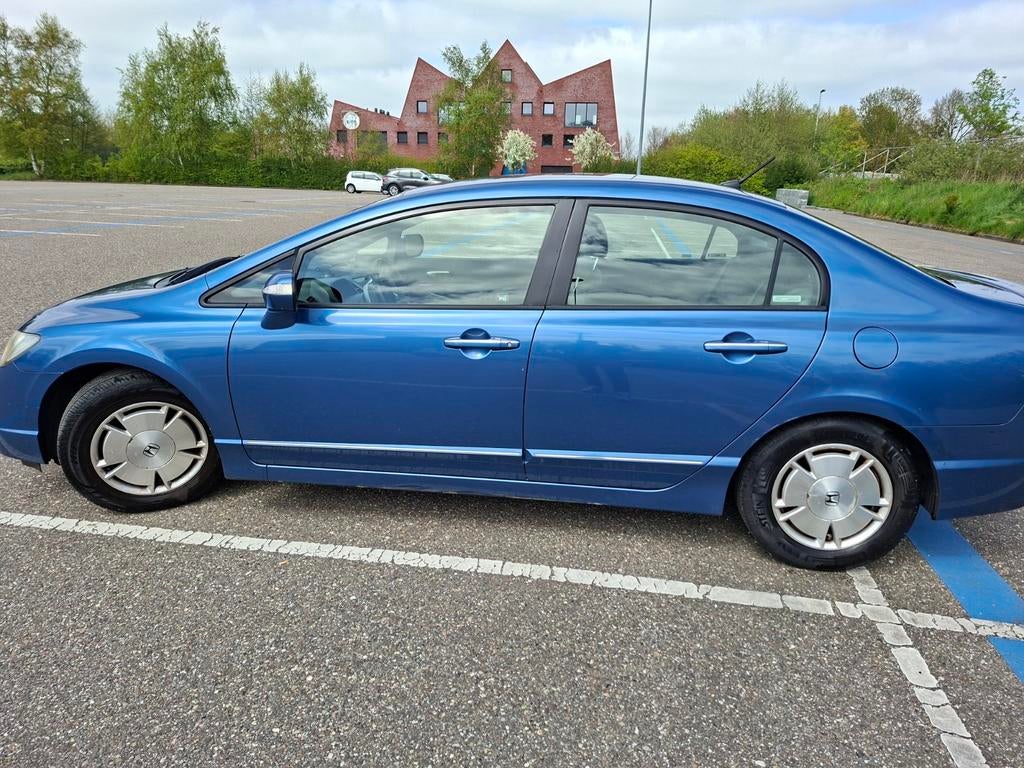 Honda Civic 1.3 Vtec Hybrid 4DR C-tr. 2006 Blauw, Auto's, Honda, Euro 5, Stof, Cruise Control, Beige