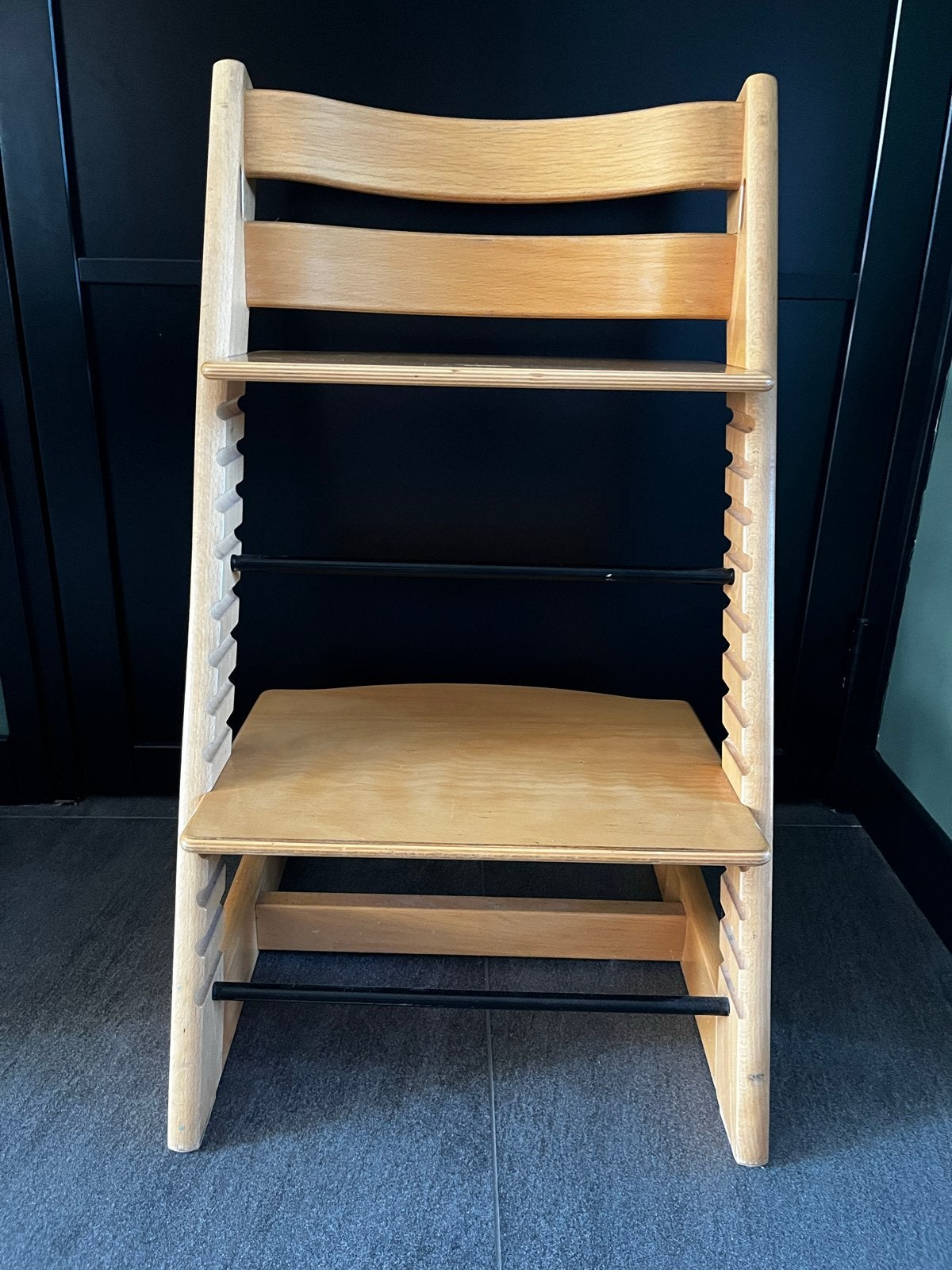 Stokke Tripp Trapp meegroeistoel - Natuurlijk hout, Kinderen en Baby's, Ophalen, Gebruikt, Meegroeistoel, Aanschuifbaar
