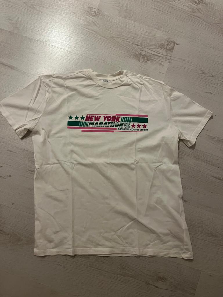 Loavies wit shirt met print - New York Marathon, Ophalen of Verzenden, Gedragen, Wit, Korte mouw