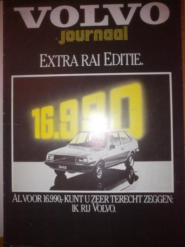 5x Volvo folders brochures 1979 RAI 1981 1987 480 Kleur 1980, Ophalen of Verzenden, Zo goed als nieuw, Volvo