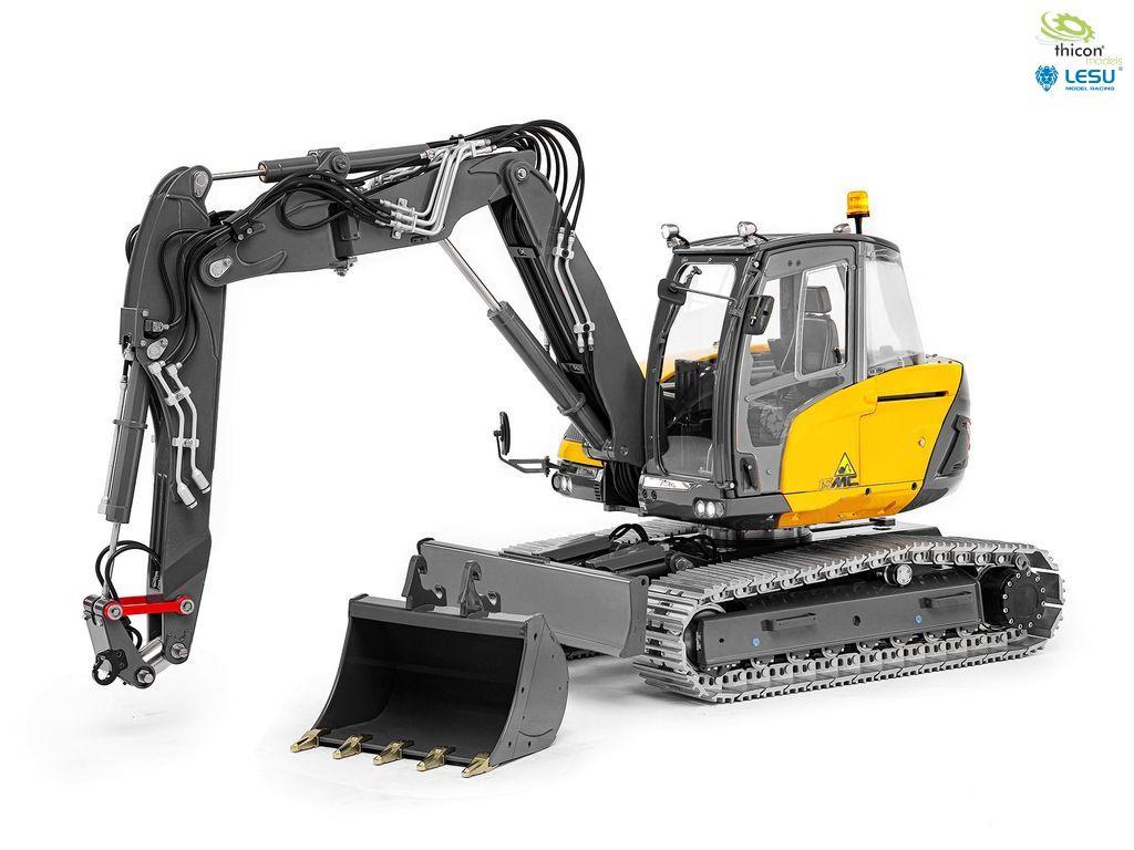 Lesu RC hydraulische rupskraan 1/14 BouwKit, Ophalen of Verzenden, Nieuw, Schaal 1:14, Auto offroad