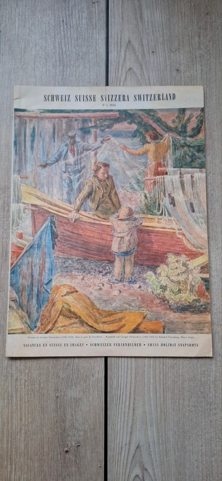 Tijdschrift Schweiz Suisse Svizzera Switzerland nr5 uit 1953, Ophalen of Verzenden, 1940 tot 1960, Buitenland, Tijdschrift