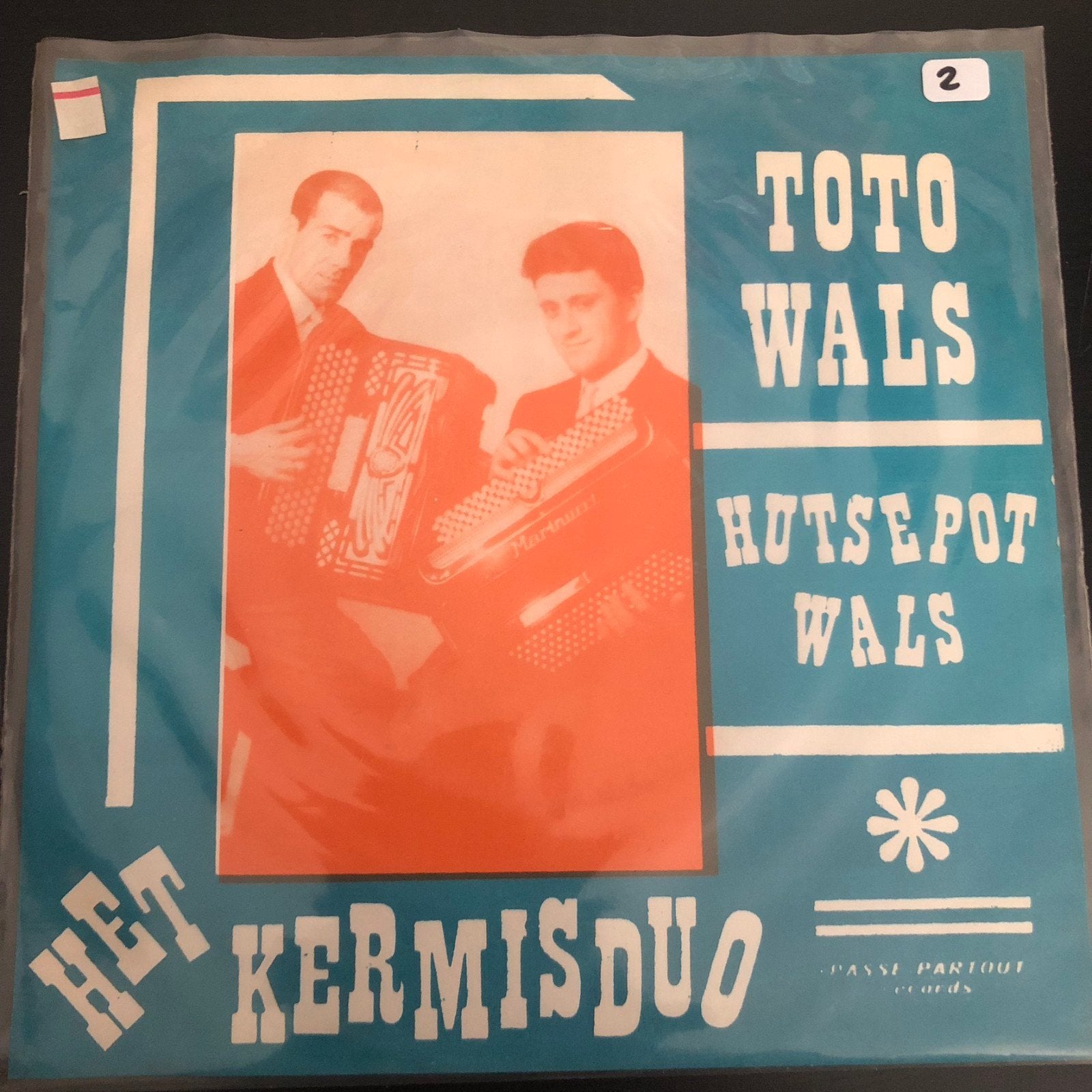 Het Kermisduo - Toto Wals / Hutsepot Wals (Single), Ophalen of Verzenden, Gebruikt, 7 inch