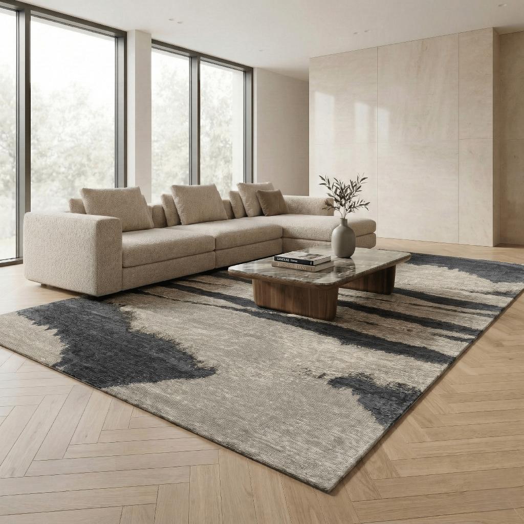 Montel Bonnier Blue Vloerkleed - 240x340cm, Huis en Inrichting, Stoffering | Tapijten en Kleden, Overige kleuren, 200 cm of meer