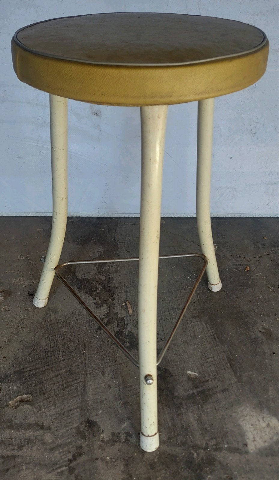 Vintage brabantia driepoot krukje huishoud krukje, Ophalen, Gebruikt, Hout