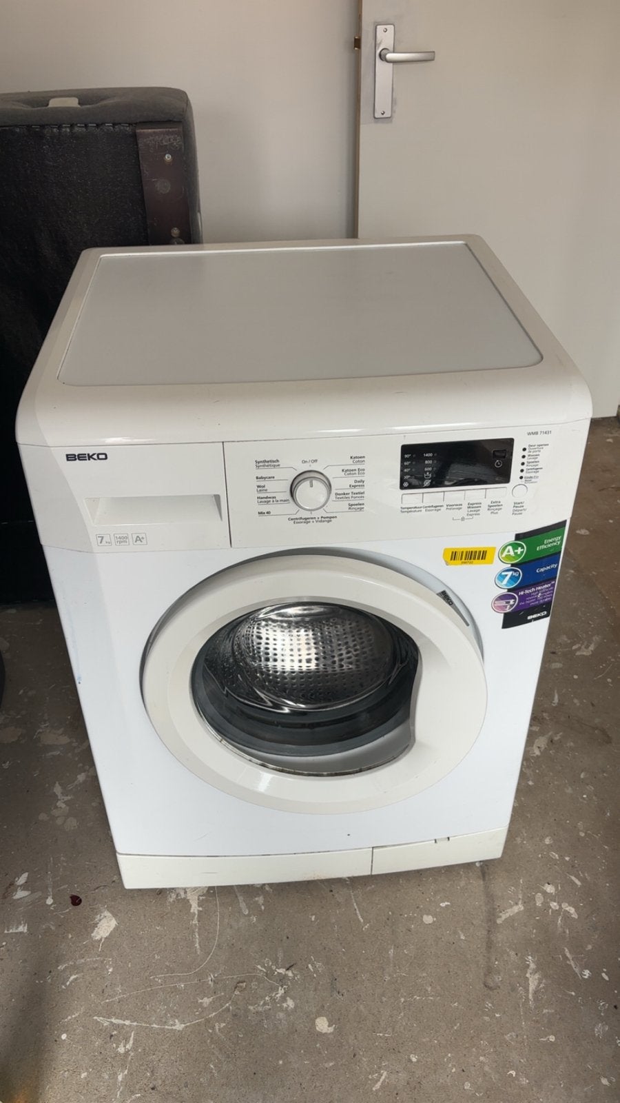 Beko wasmachine, Ophalen, Gebruikt, 85 tot 90 cm, 1200 tot 1600 toeren