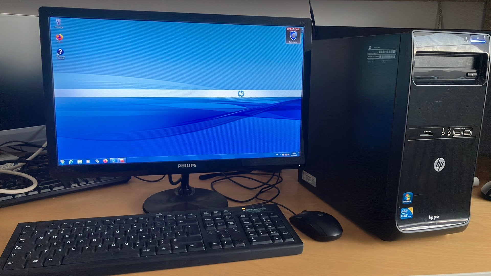 HP pro 3400 pc compleet, Computers en Software, Desktop Pc's, Ophalen, HDD, Met monitor, Zo goed als nieuw