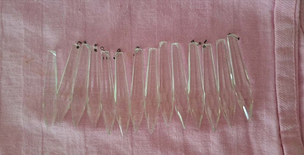 26 kristallen pegels voor kroonluchter, Antiek en Kunst, Ophalen of Verzenden