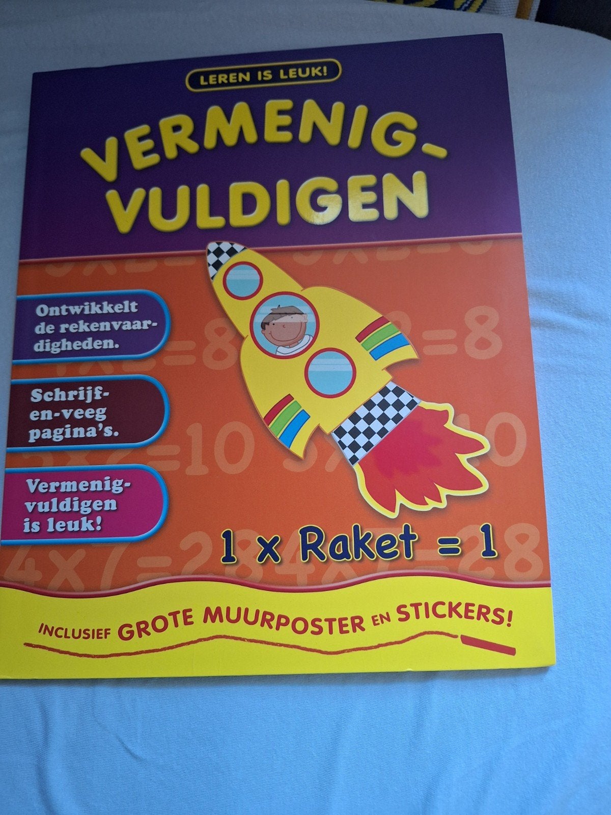 Leren is Leuk! Vermenigvuldigen - Inclusief Poster, Onbekend, Nieuw, Ophalen of Verzenden, Beta