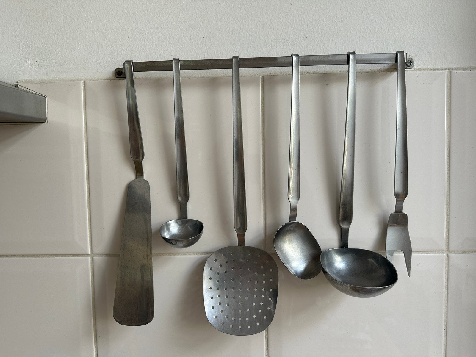Vintage roestvrijstalen Lepelrek Gero Zilmets, Huis en Inrichting, Ophalen of Verzenden, Zo goed als nieuw, Rvs of Chroom