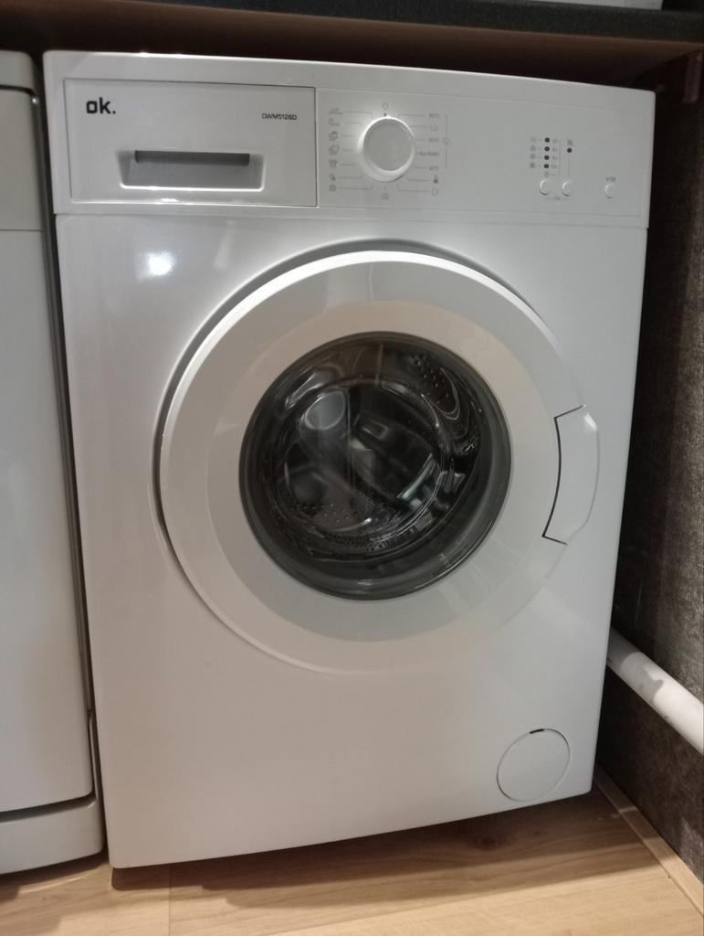 Ok Owm5126d Wasmachine 5kg 1000t, Ophalen, 1200 tot 1600 toeren, 85 tot 90 cm