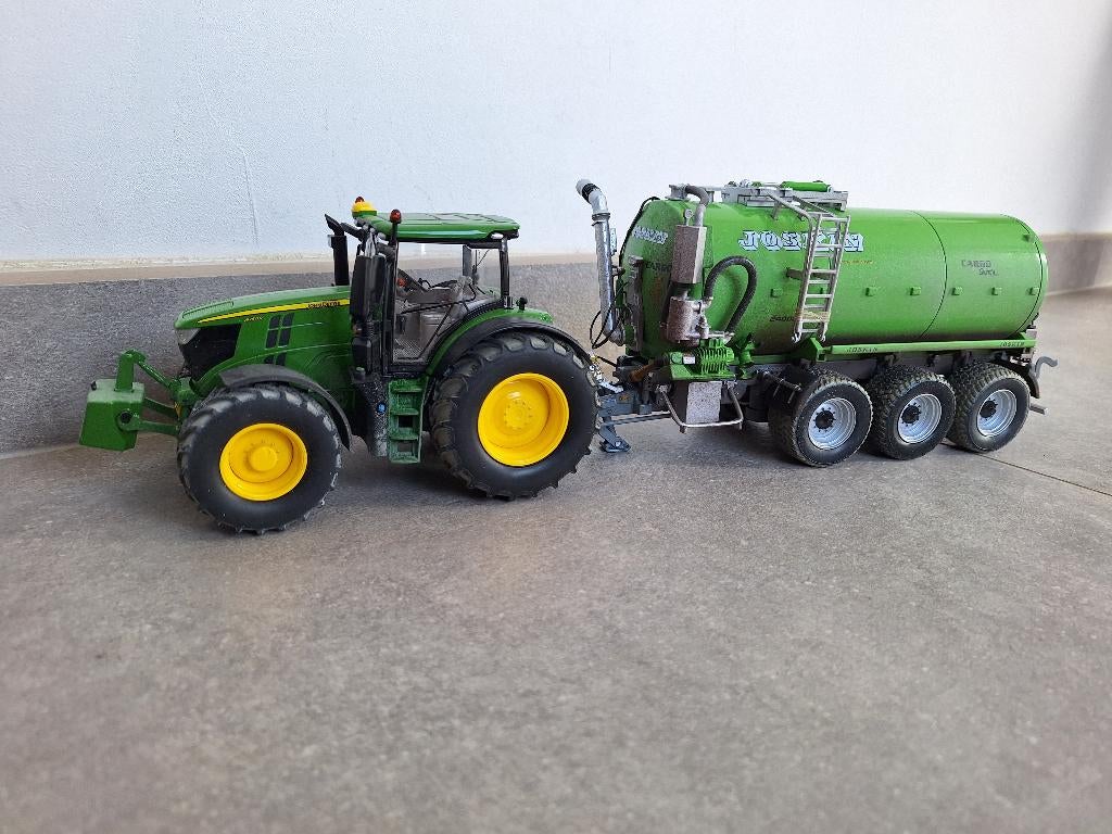 John Deere 6250R met Joskin, Hobby en Vrije tijd, Modelauto's | 1:32, Ophalen of Verzenden, Nieuw, Tractor of Landbouw, Overige merken