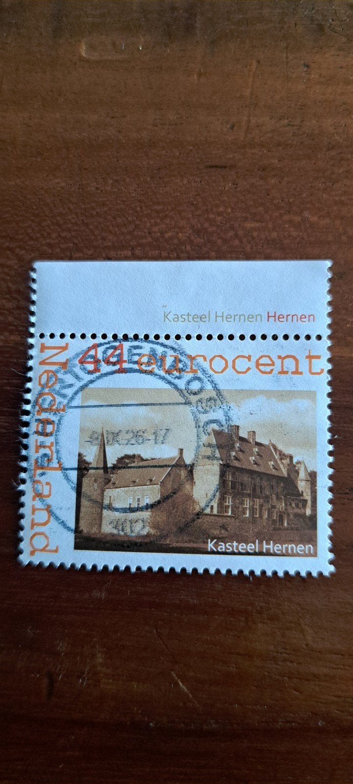 Zegel Kasteel Hernen .gestempeld, Ophalen of Verzenden