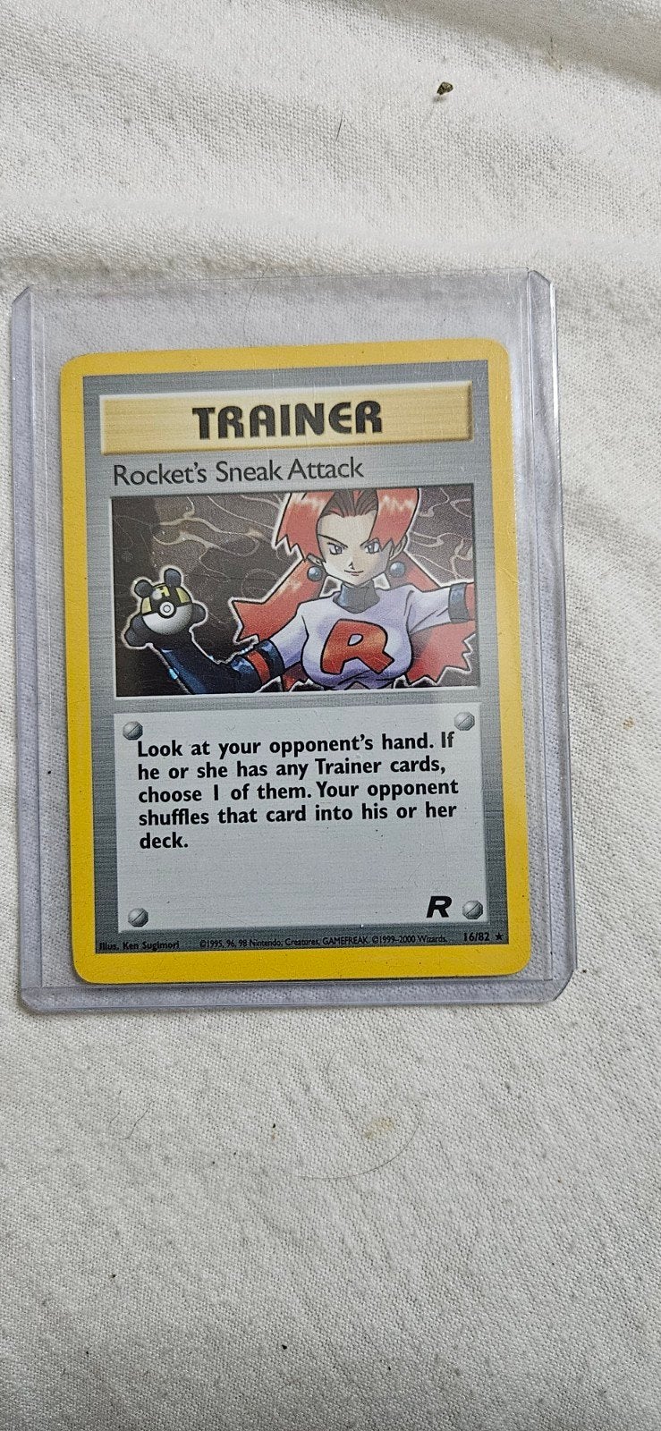 Pokémon Rocket's Sneak Attack Trainer Kaart 16/82, Ophalen, Gebruikt, Losse kaart