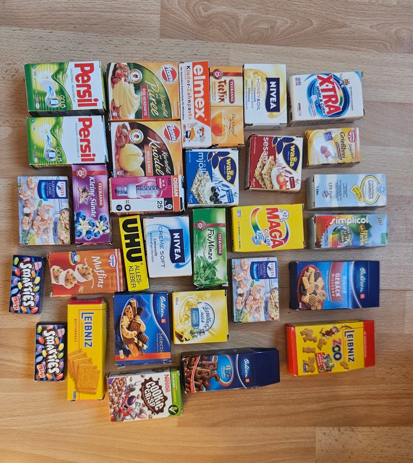 Miniatuur supermarktartikelen, Ophalen of Verzenden, Gebruikt, Overige materialen, Speelkeuken-accessoire