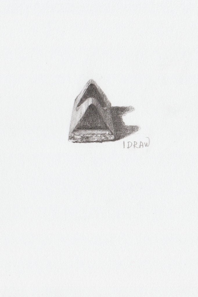 Toblerone n11, Verzenden, Tekening, Potloodtekening, Handgemaakt