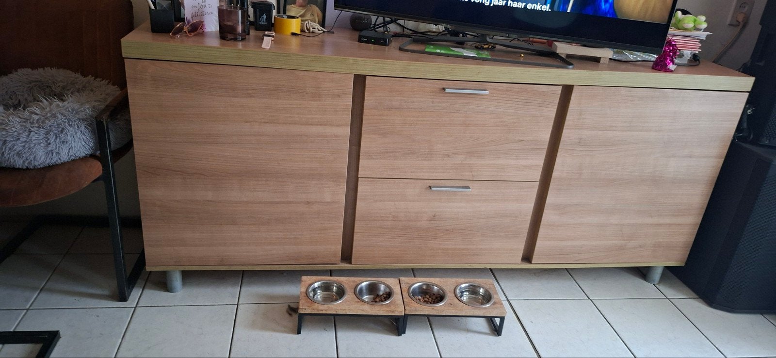 2x Dressoir met lades en deuren, Gebruikt, Ophalen of Verzenden, Modern, 25 tot 50 cm