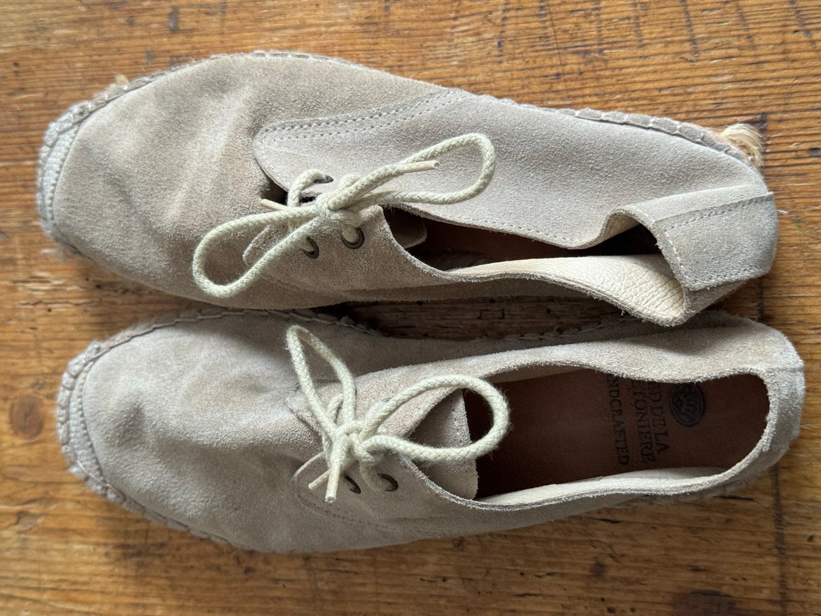 Fred de la Bretoniere Espadrilles - Zo goed als nieuw, Ophalen of Verzenden, Zo goed als nieuw, Beige, Espadrilles of Moccasins