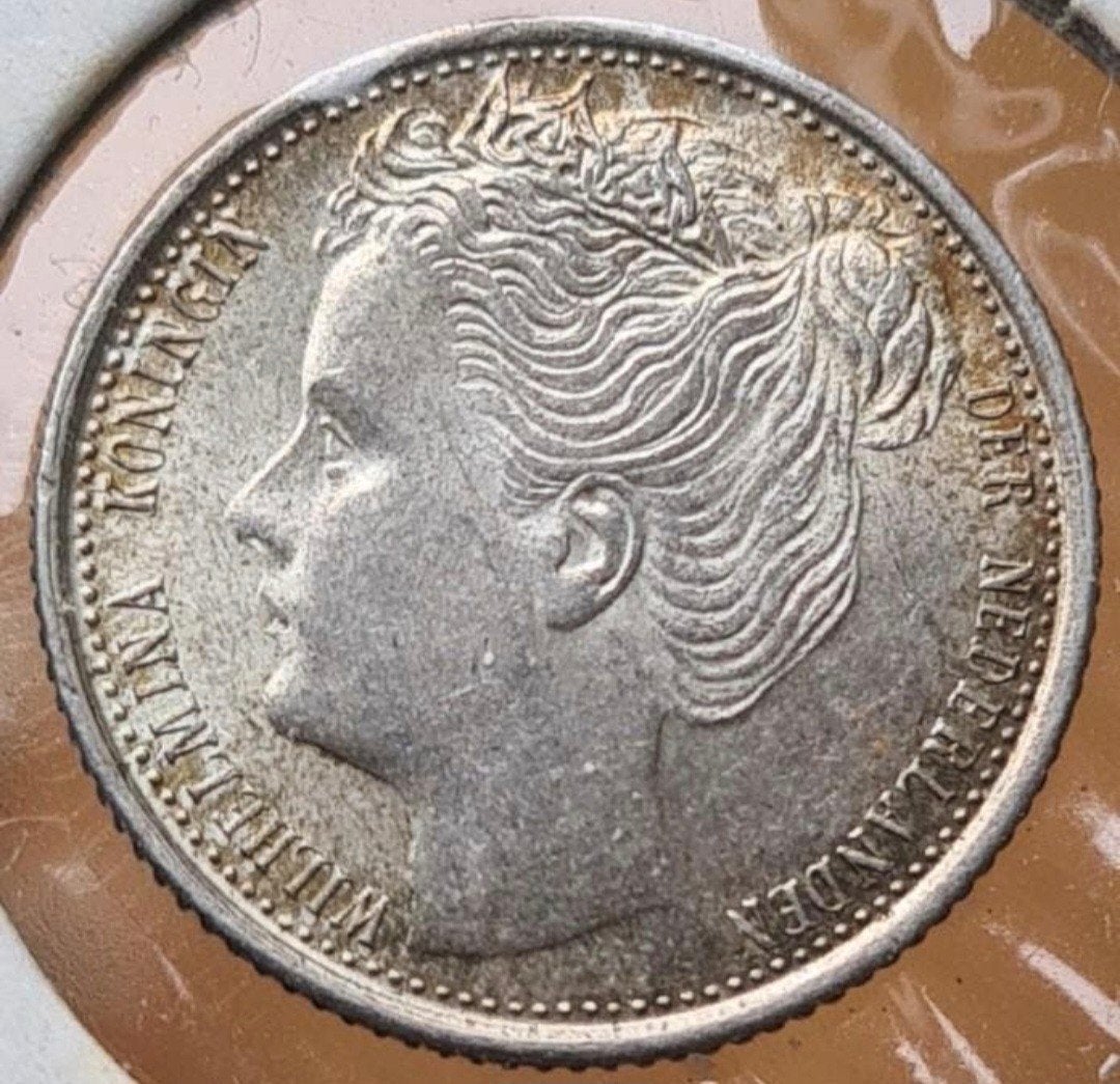 10 cent 1903 UNC/FDC patina, Zilver, Ophalen of Verzenden, 10 cent, Koningin Wilhelmina