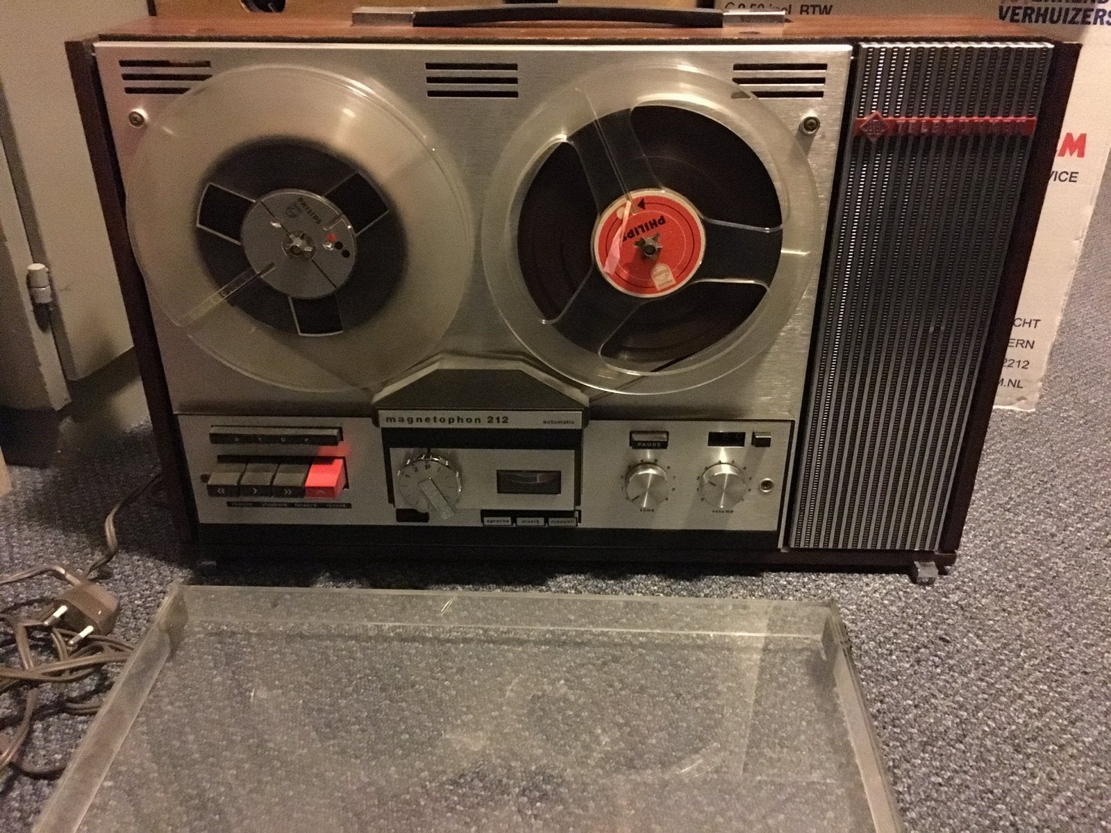 bandenrecorder telefunken met iets werk   vaste pr ophalen, Ophalen, Bandrecorder