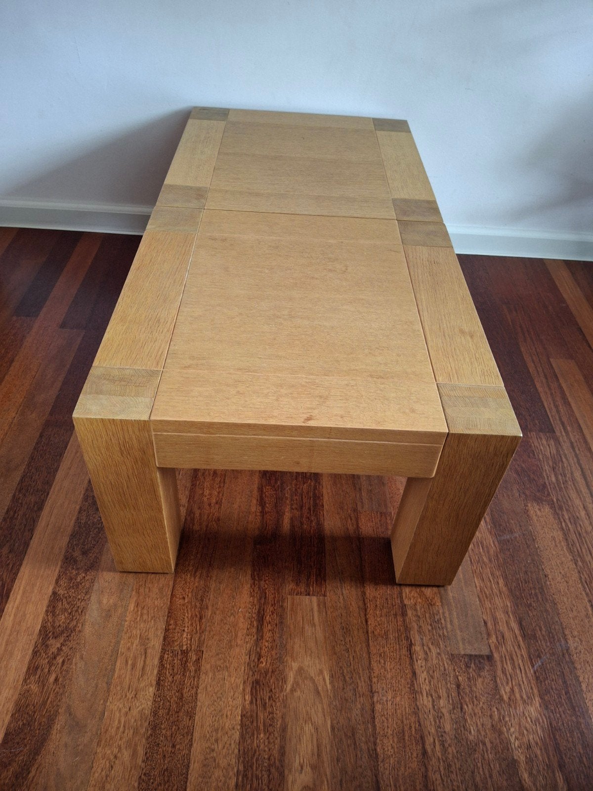 Set van 2 eikenhouten salontafels - 60x60x40 cm, Ophalen, Gebruikt, 50 tot 100 cm, 50 tot 100 cm