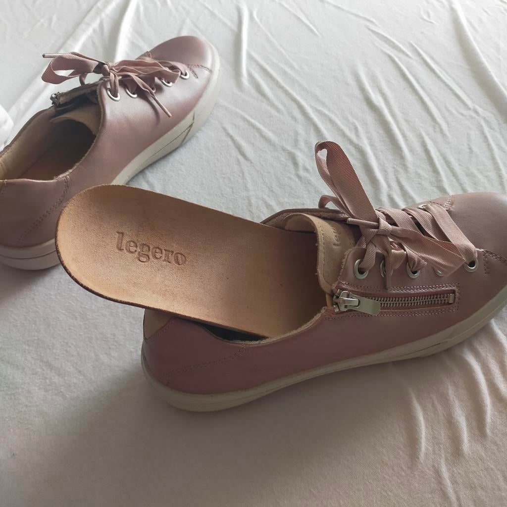 Roze leren sneakers, Legero/Think, Ophalen of Verzenden, Roze, Sneakers of Gympen